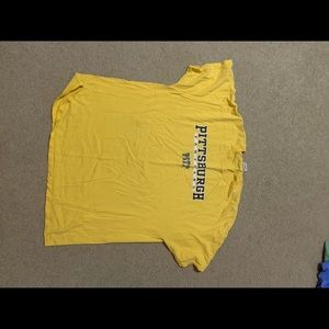 yellow pittsburgh panthers t-shirt